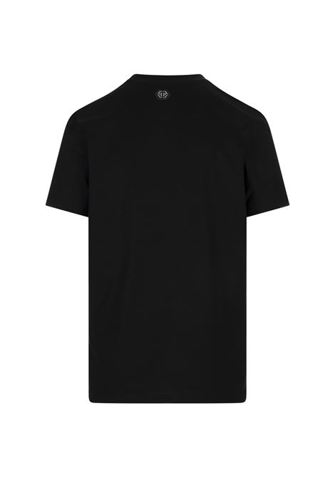 T-shirt Round Neck SS Coursive Border Nera PHILIPP PLEIN | PAECMTK8261PJY002N02